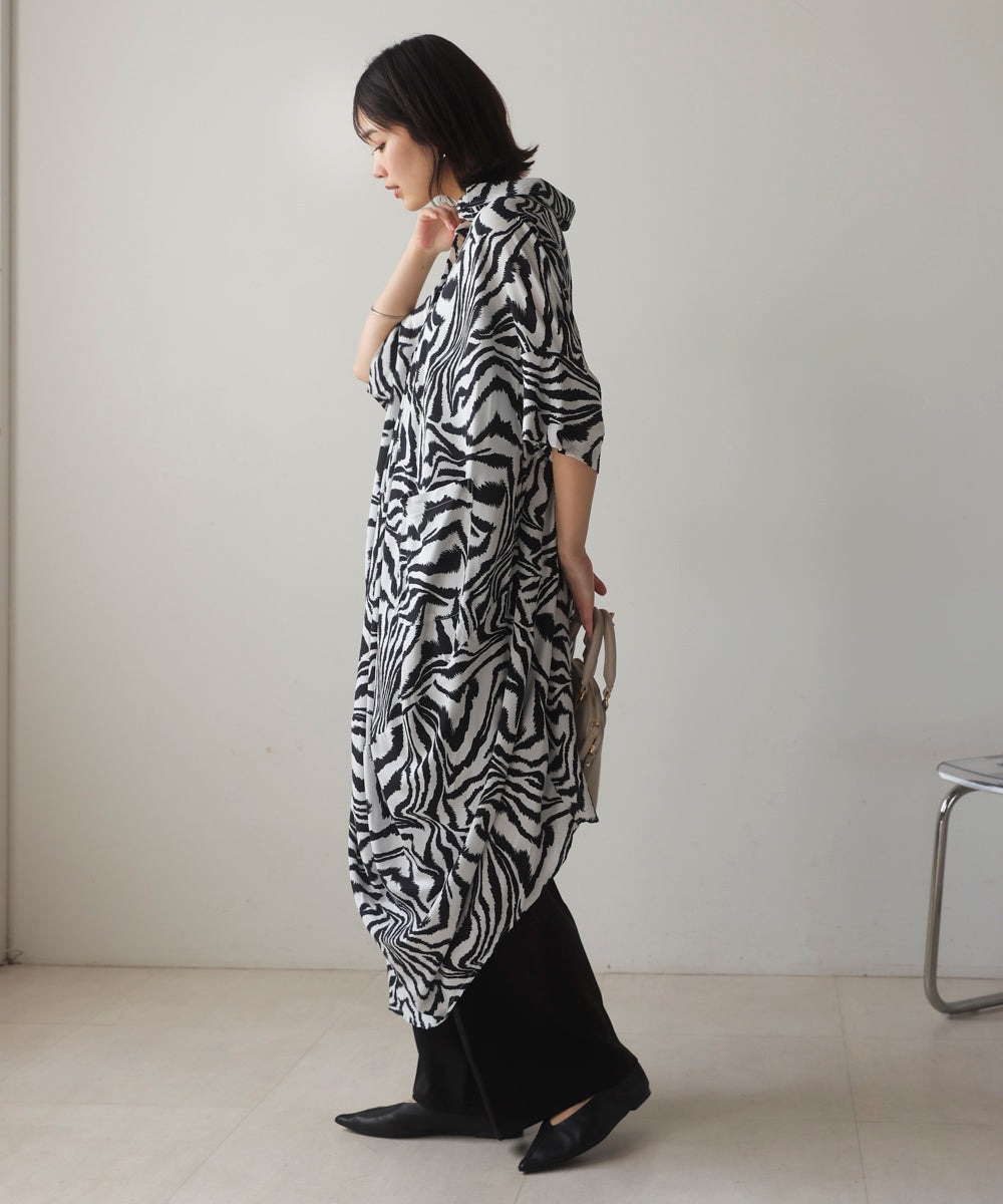 ゼブラ柄ワンピース