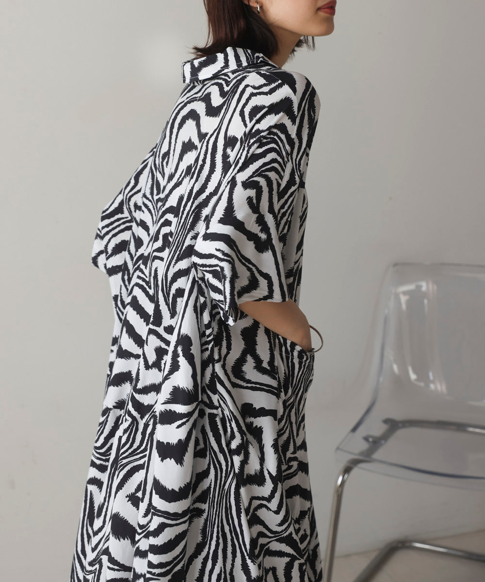 ゼブラ柄ワンピース