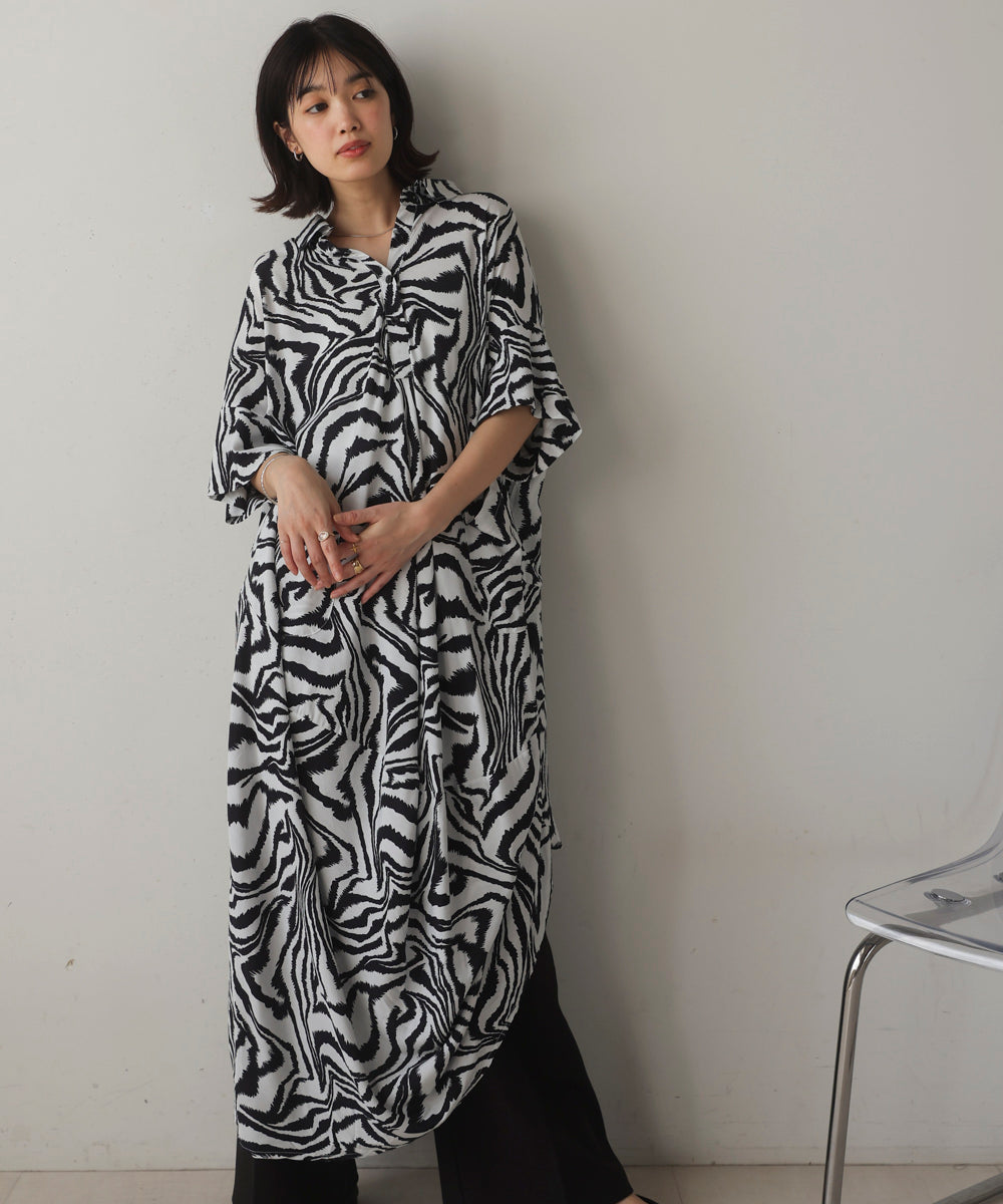 ゼブラ柄ワンピース