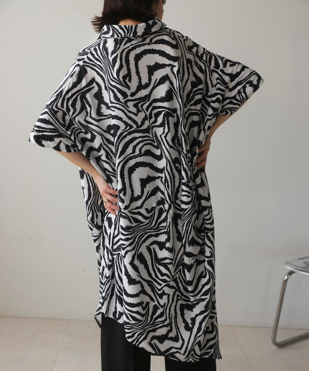 ゼブラ柄ワンピース