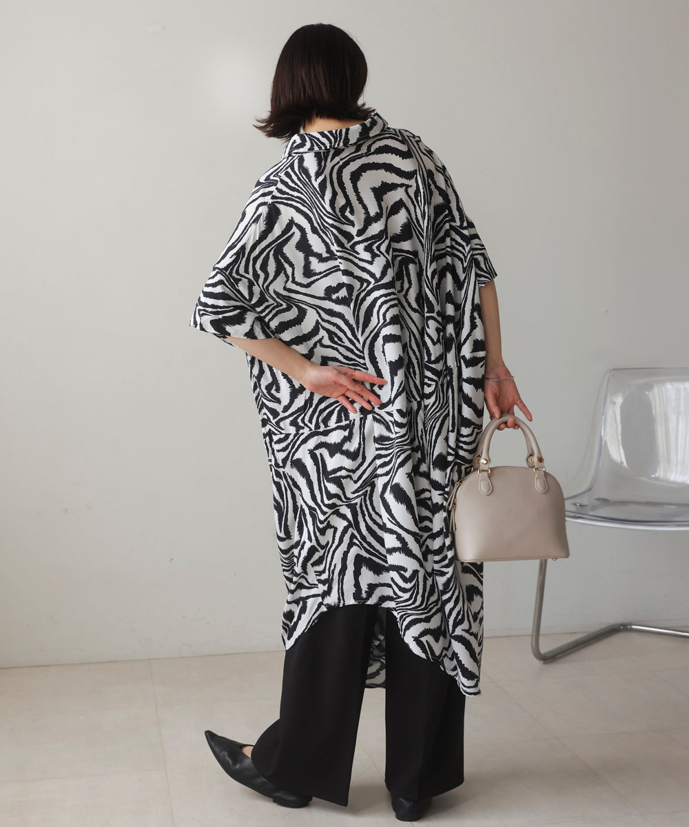 ゼブラ柄ワンピース