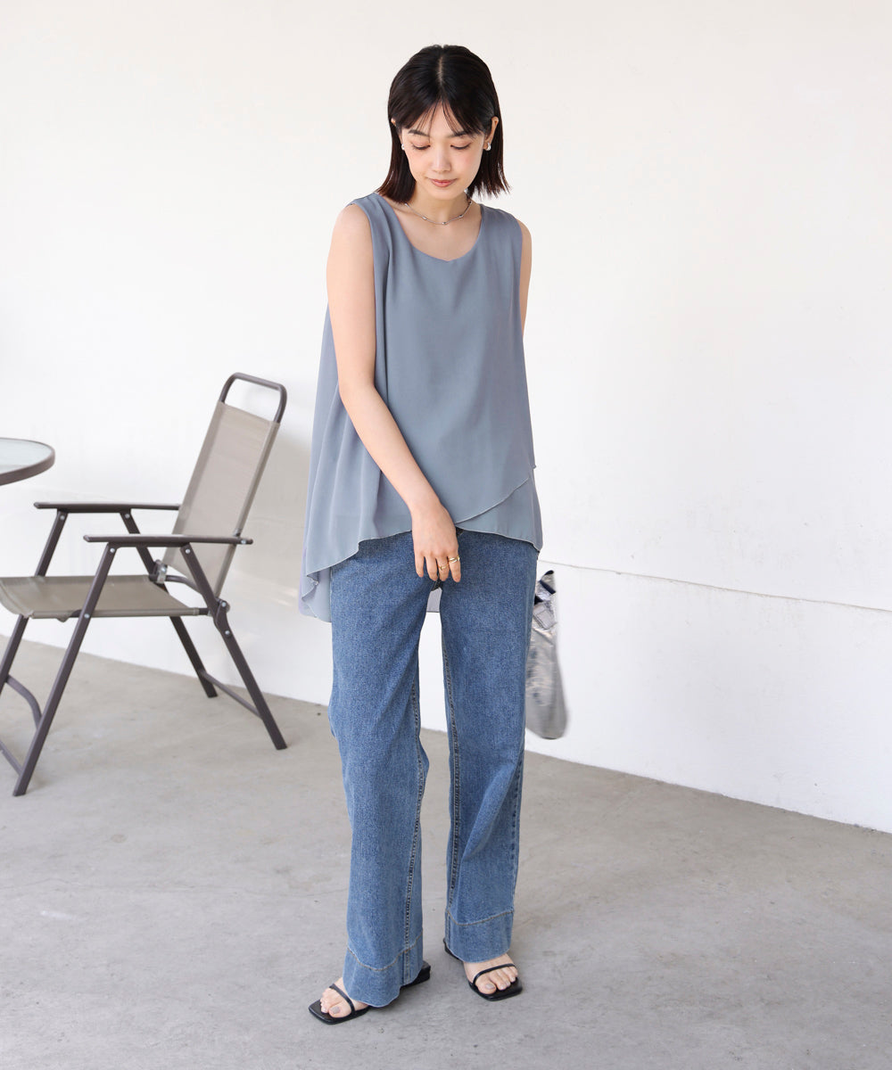 レイヤードシフォンタンク