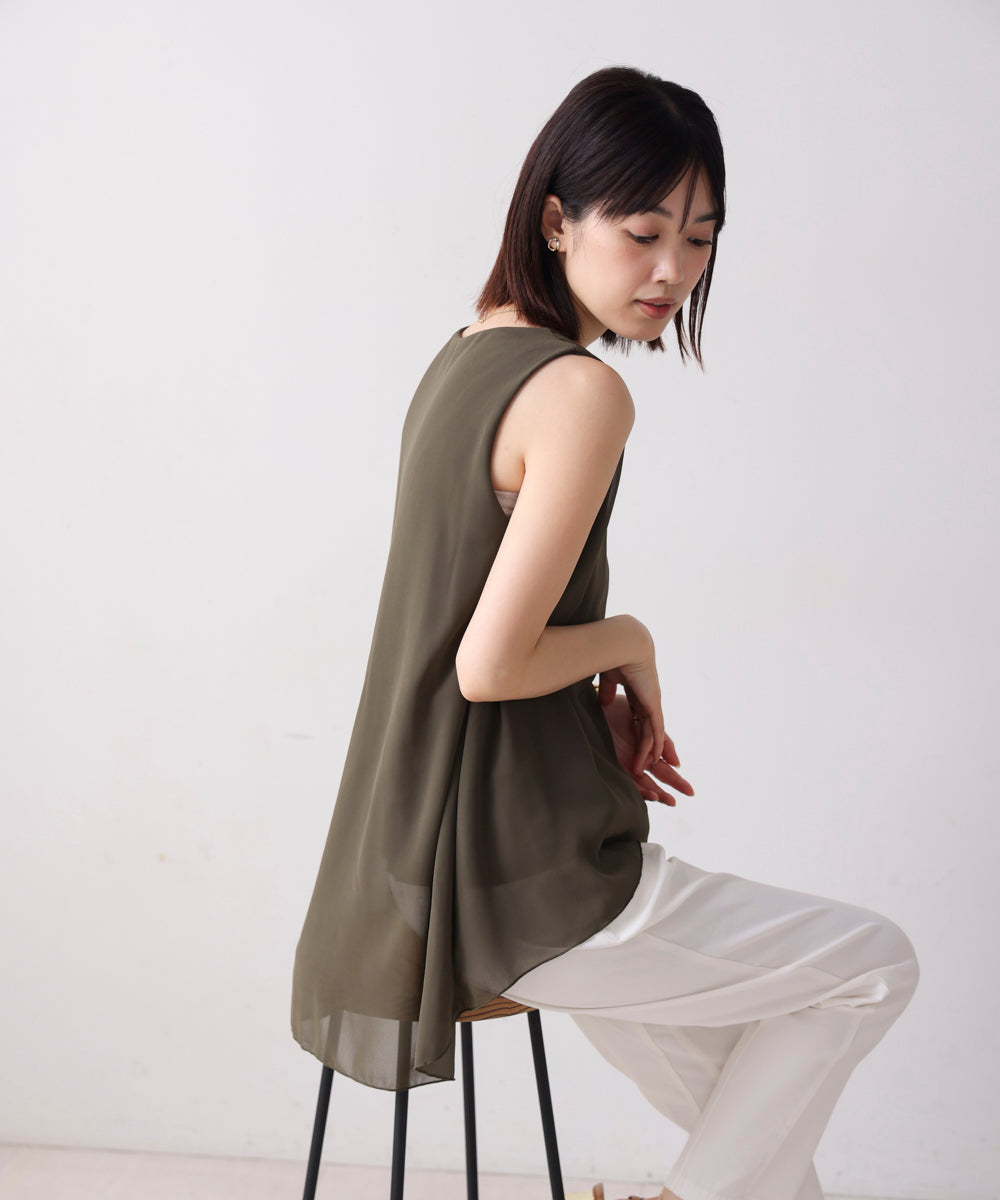 レイヤードシフォンタンク