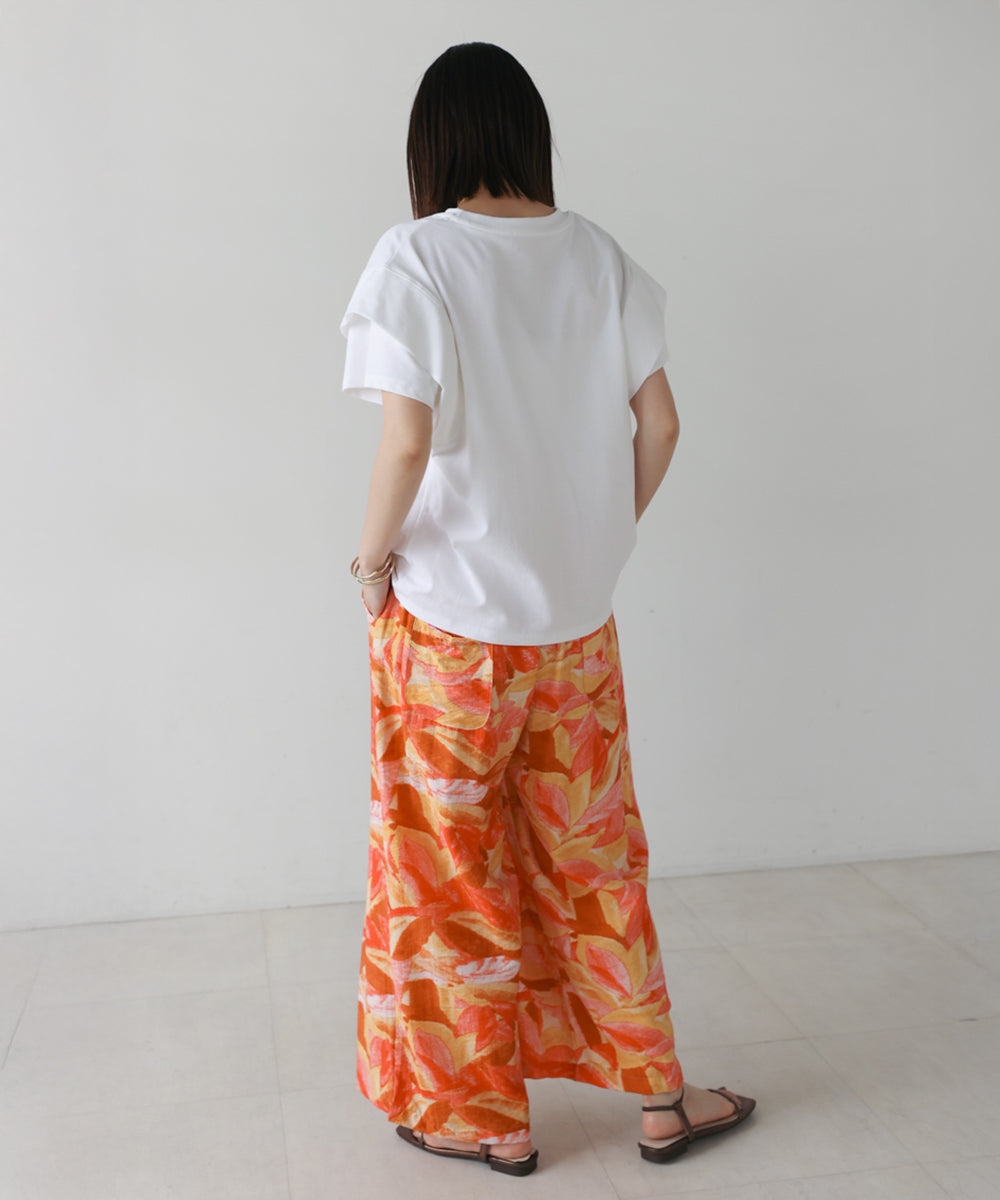 袖フリルプルオーバー