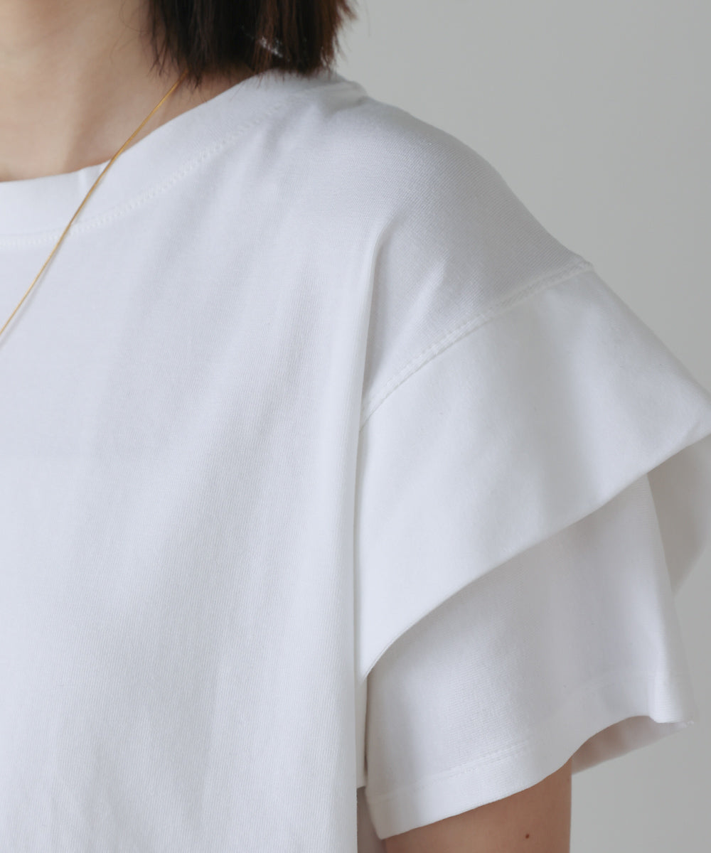 袖フリルプルオーバー