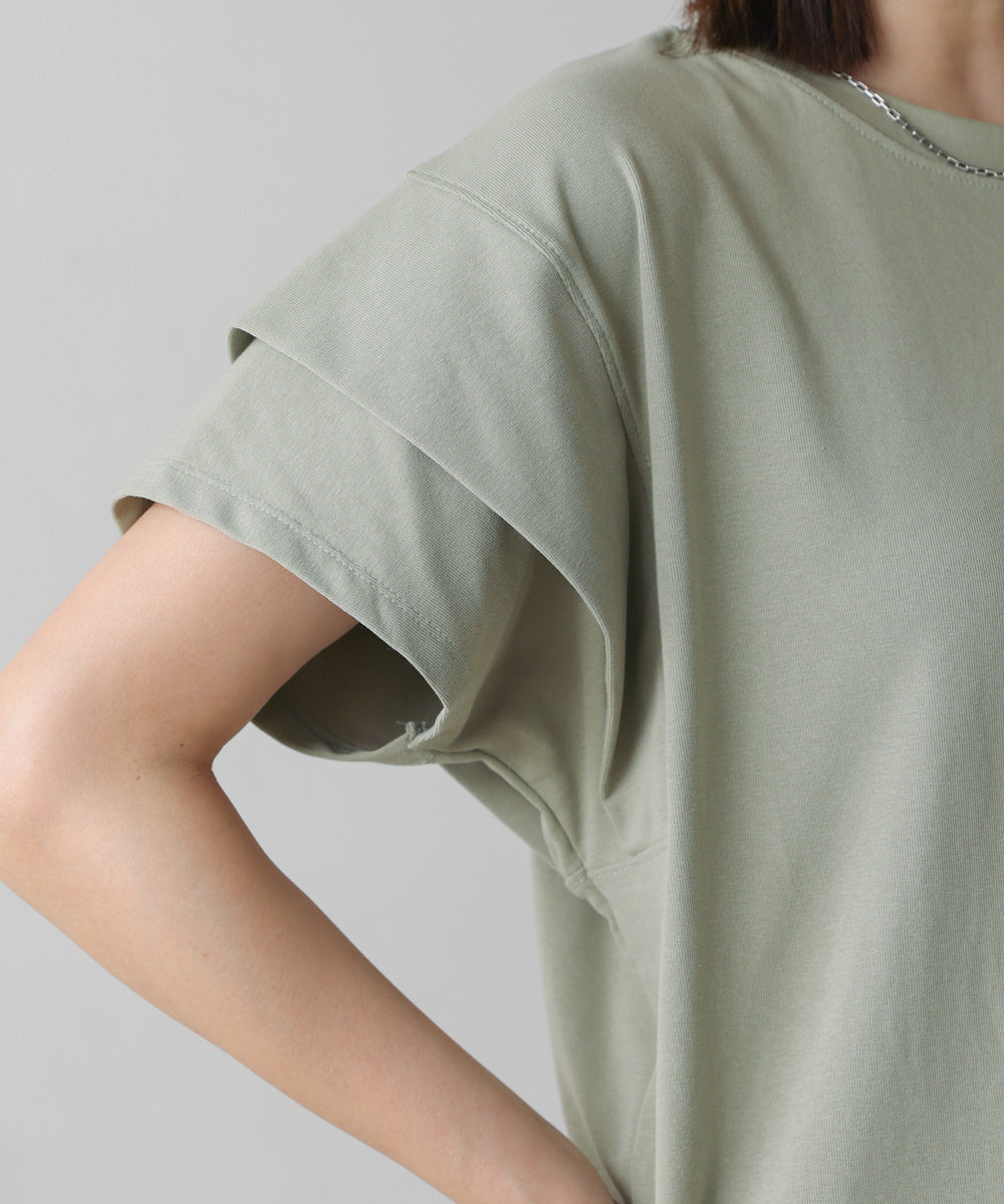 袖フリルプルオーバー