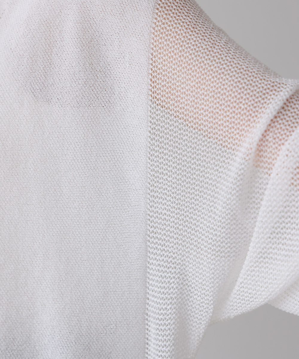 サマーニットパールカーデ