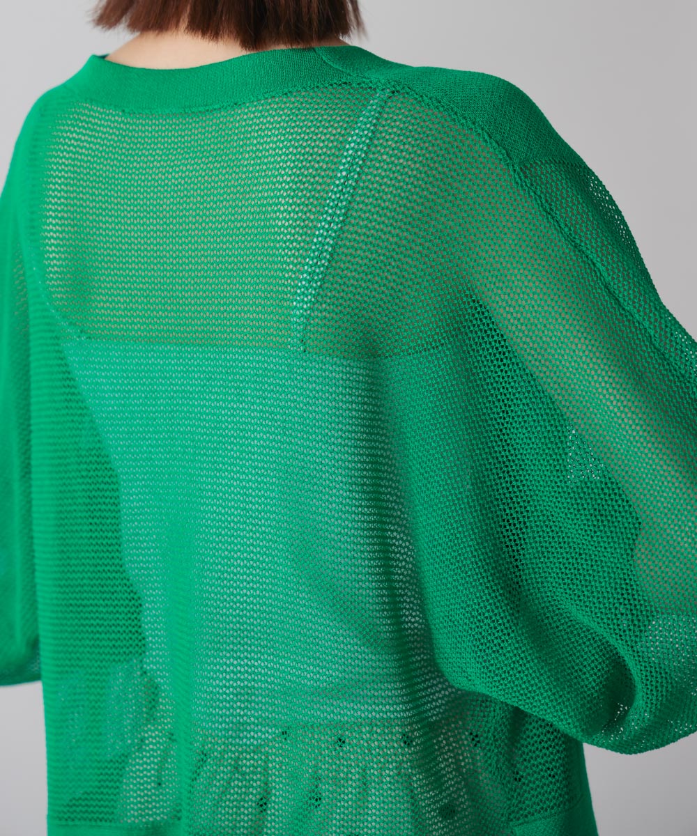 サマーニットパールカーデ