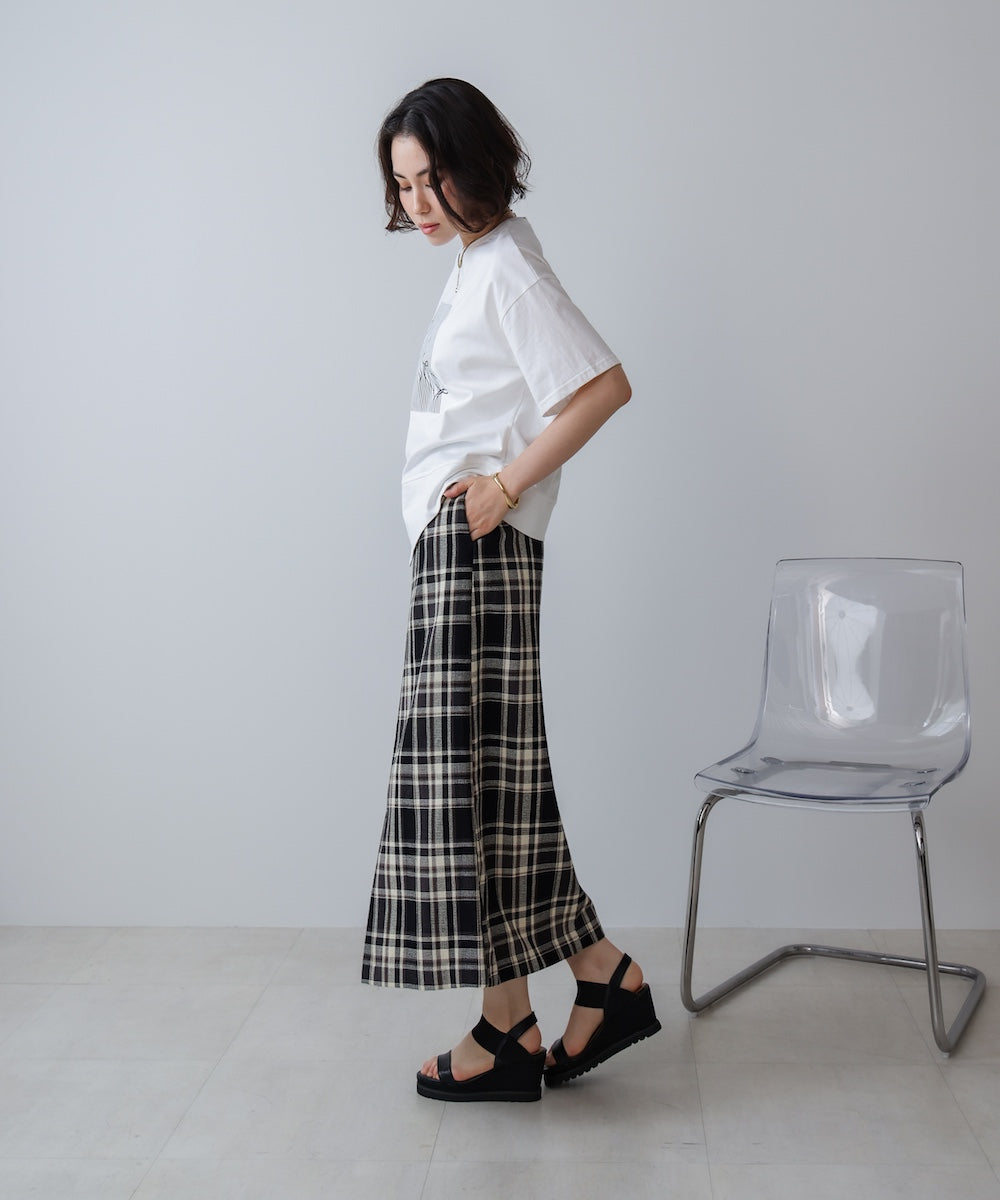 アートプリント5分袖Tシャツ