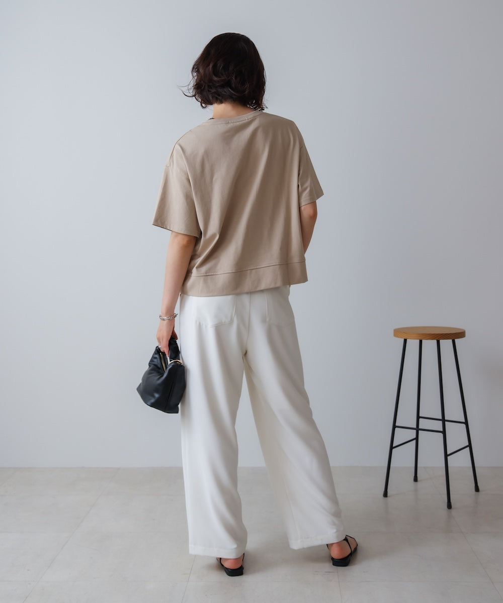 アートプリント5分袖Tシャツ