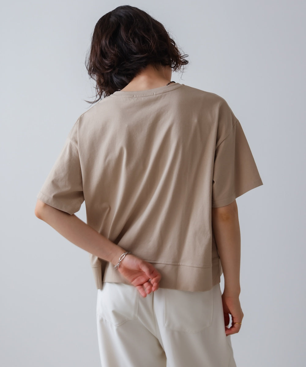 アートプリント5分袖Tシャツ