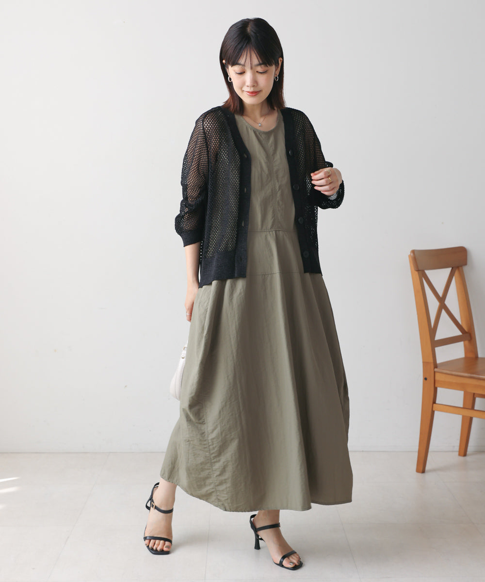 ノースリーブコクーンジャンスカ