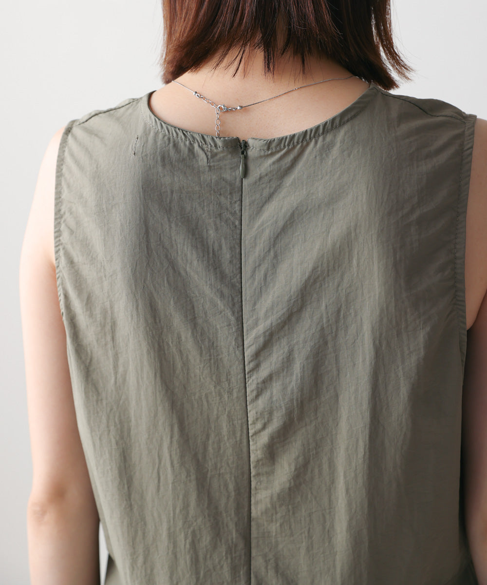 ノースリーブコクーンジャンスカ