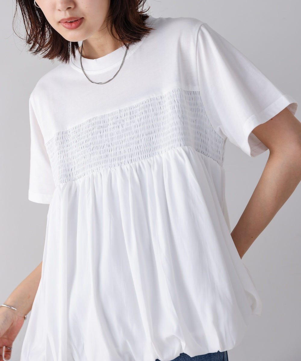 裾バルーンプルオーバー