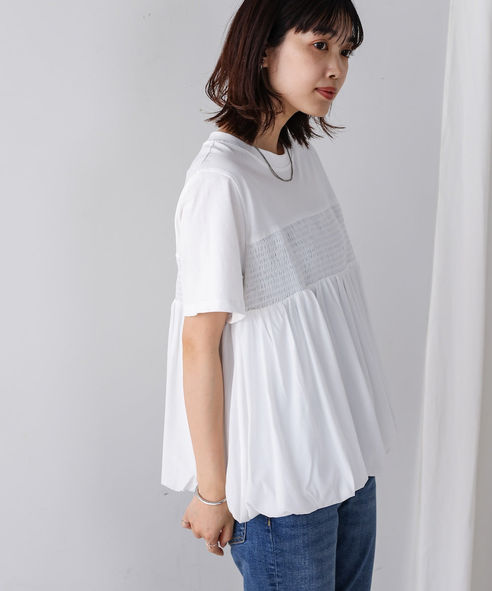 裾バルーンプルオーバー