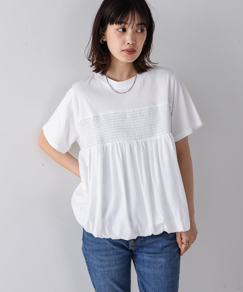 裾バルーンプルオーバー