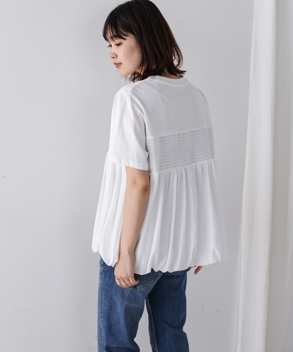 裾バルーンプルオーバー