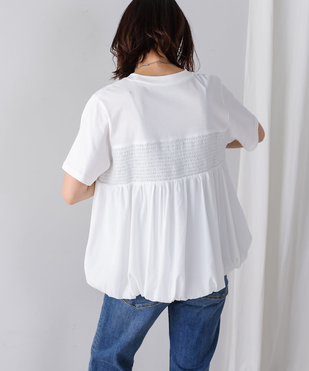 裾バルーンプルオーバー