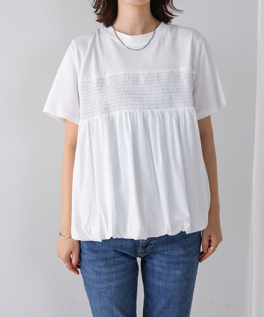 裾バルーンプルオーバー