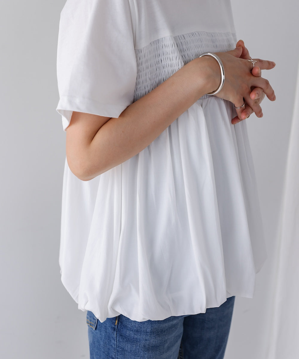 裾バルーンプルオーバー