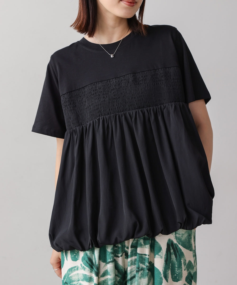 裾バルーンプルオーバー