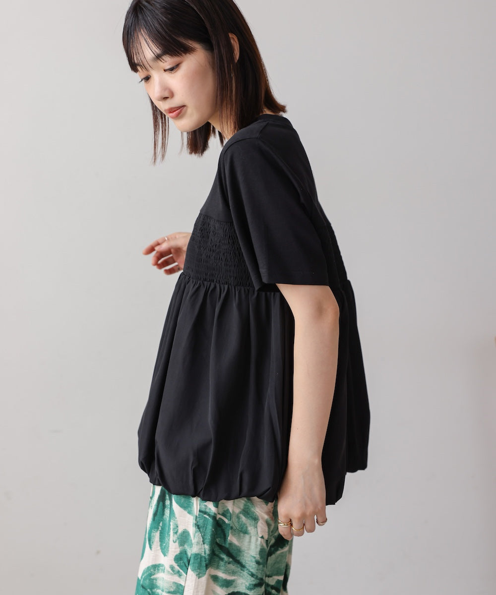 裾バルーンプルオーバー