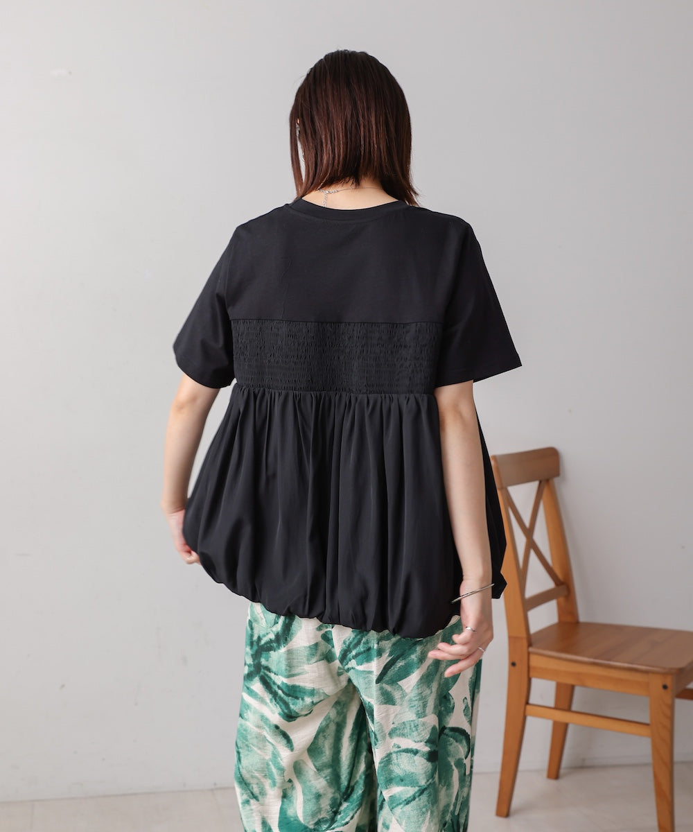 裾バルーンプルオーバー