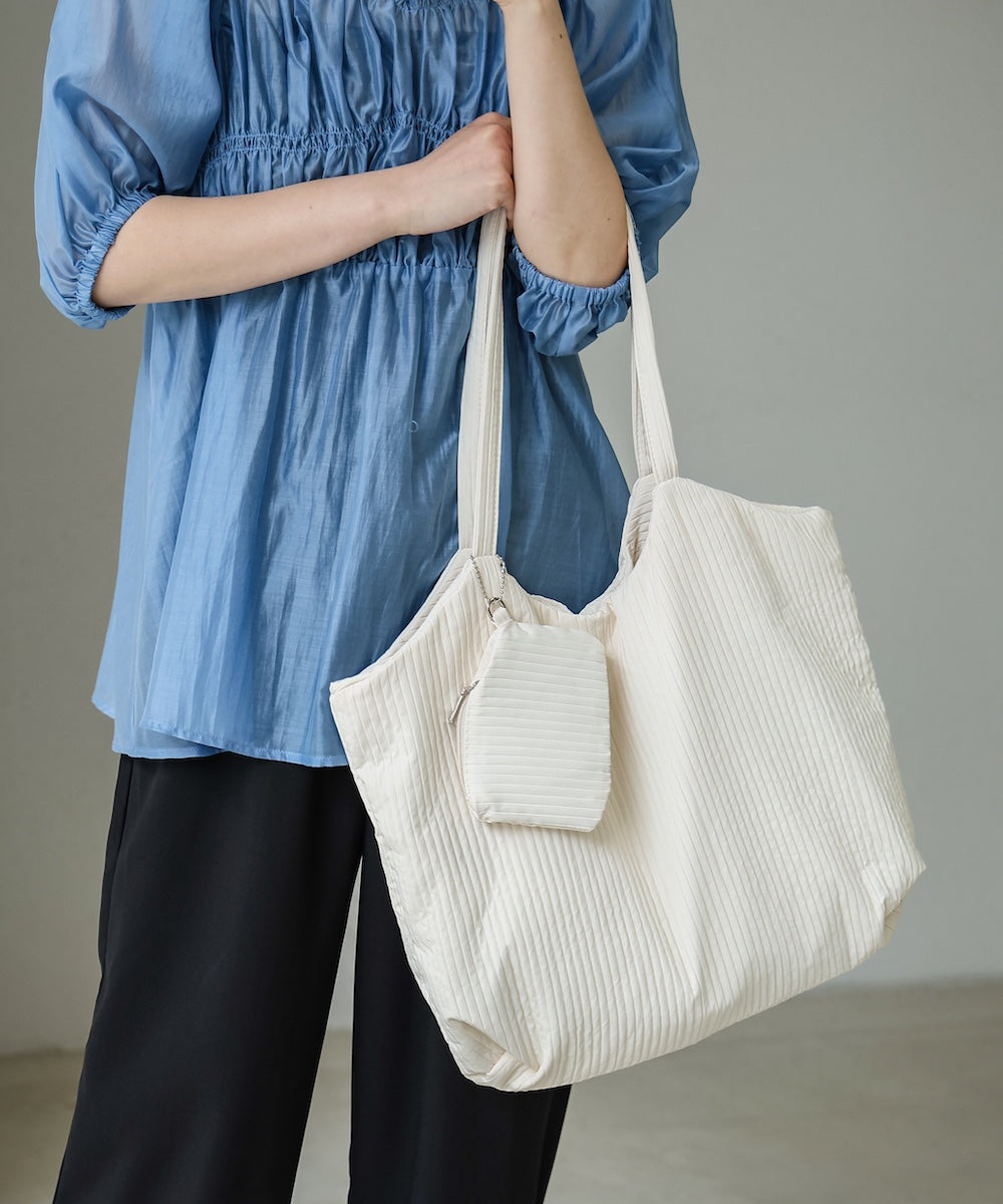 ポーチ付き軽量キルティング ヌビバッグ