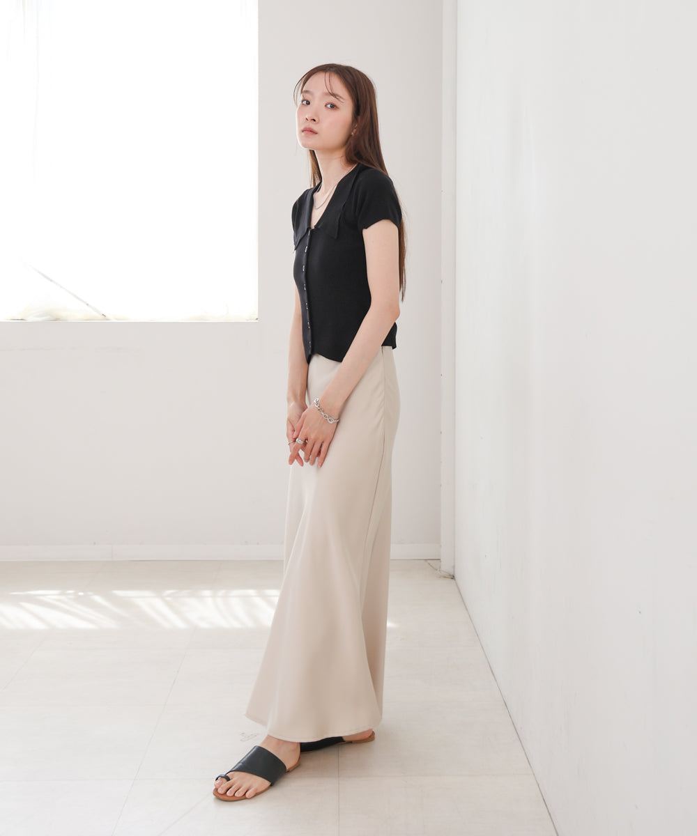 ビックカラーニットトップス