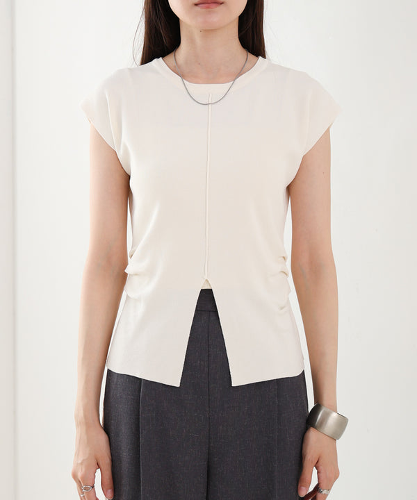 フロントスリット サマーニットTシャツ