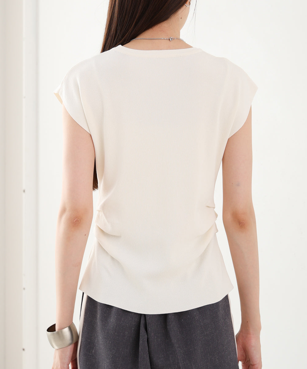 フロントスリット サマーニットTシャツ