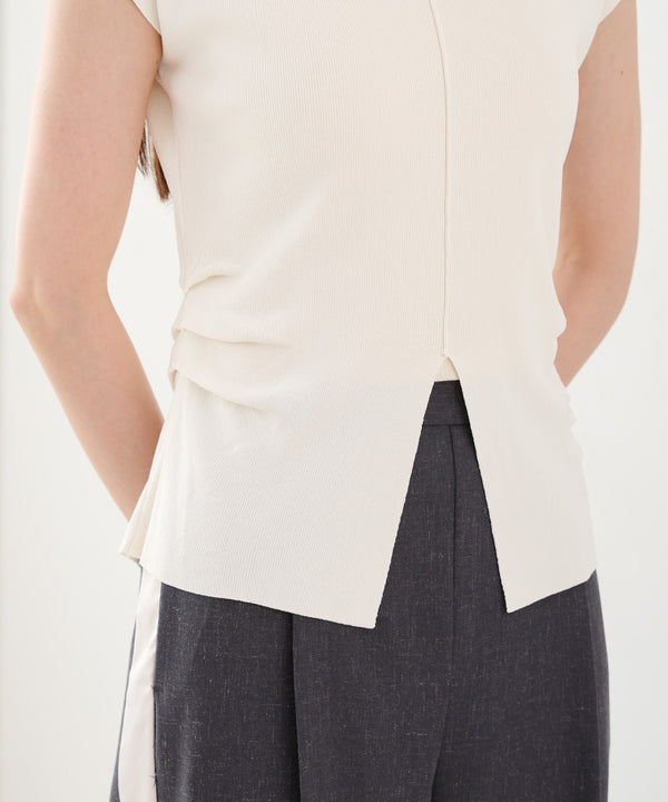 フロントスリット サマーニットTシャツ