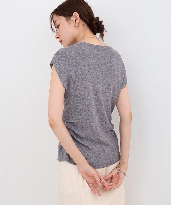 フロントスリット サマーニットTシャツ