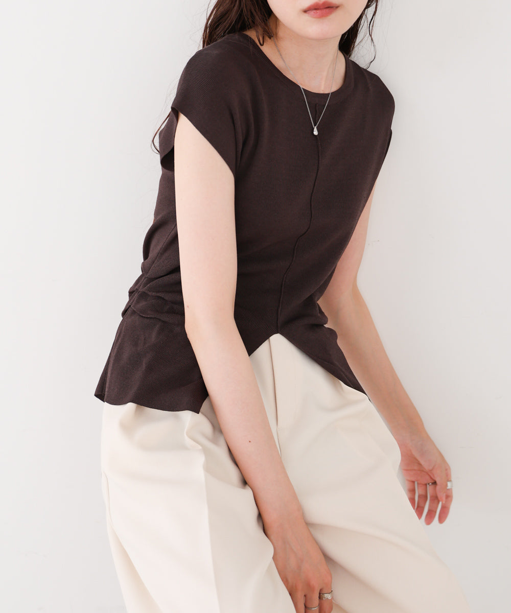 フロントスリット サマーニットTシャツ