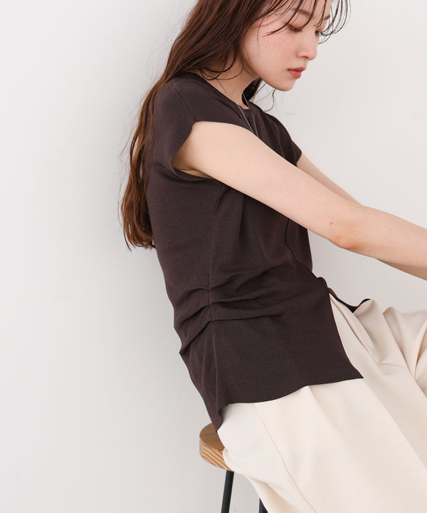 フロントスリット サマーニットTシャツ