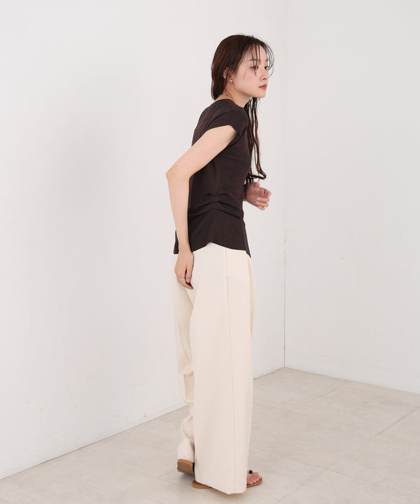 フロントスリット サマーニットTシャツ