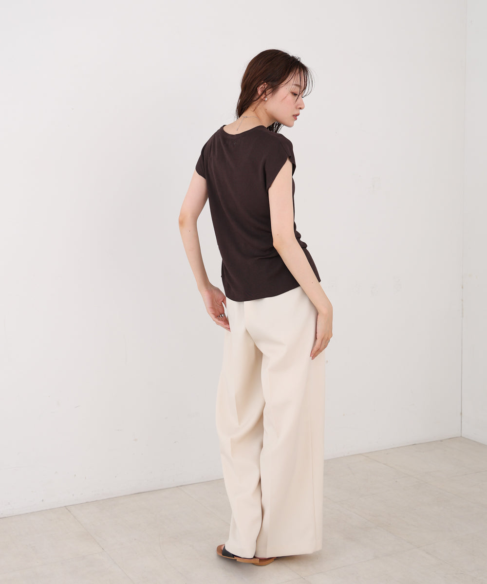 フロントスリット サマーニットTシャツ