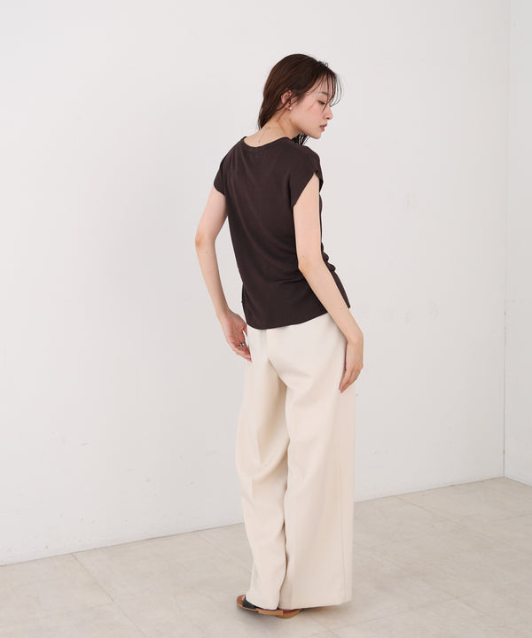 フロントスリット サマーニットTシャツ