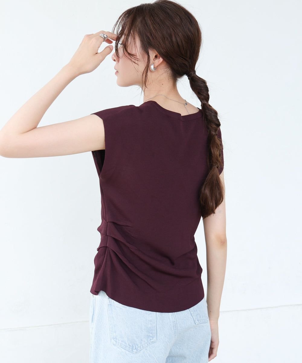 フロントスリット サマーニットTシャツ