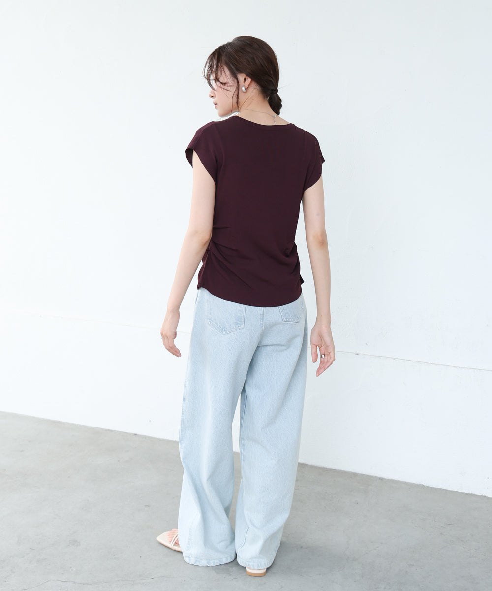 フロントスリット サマーニットTシャツ