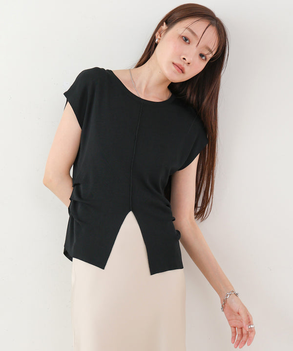 フロントスリット サマーニットTシャツ