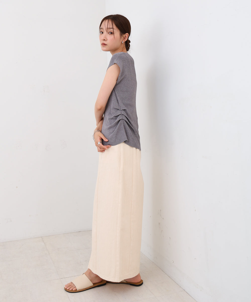 フロントスリット サマーニットTシャツ