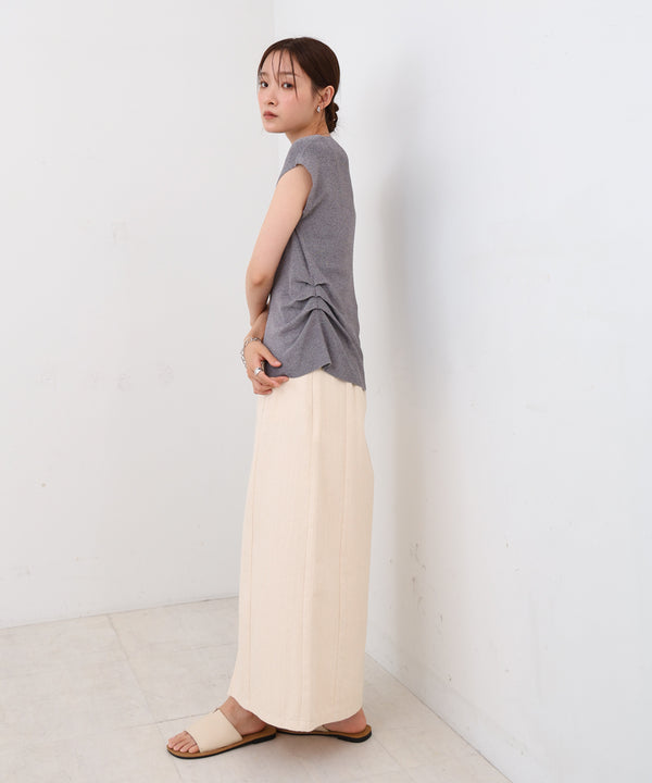 フロントスリット サマーニットTシャツ