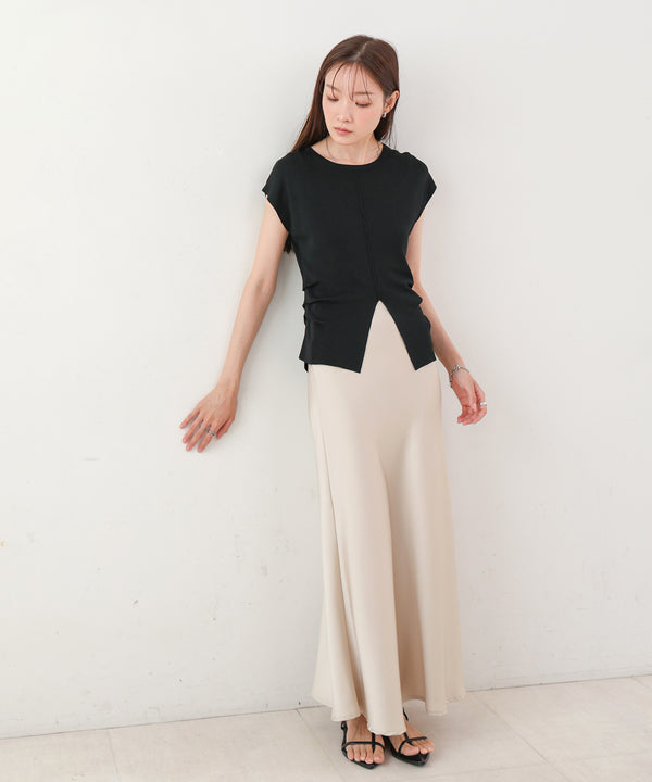 フロントスリット サマーニットTシャツ