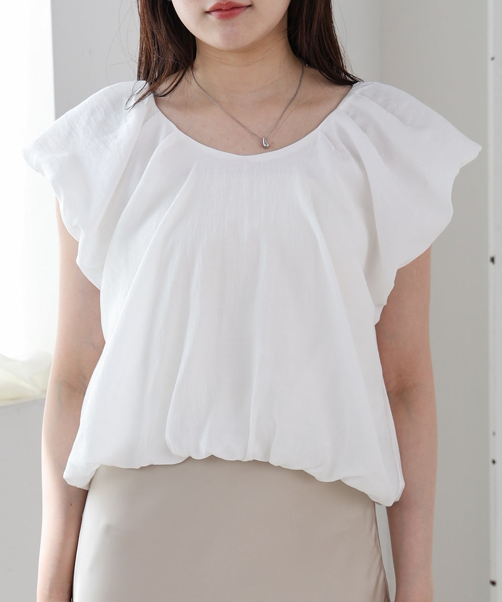 バルーンタックデザインブラウス