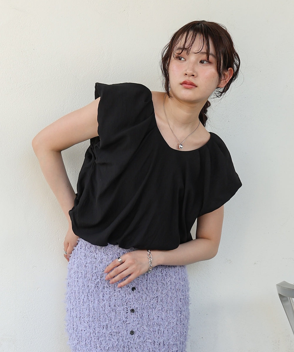 バルーンタックデザインブラウス