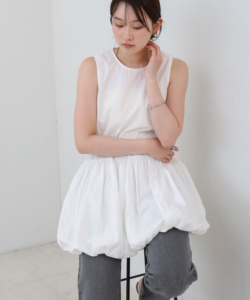 ノースリーブバルーンチュニック
