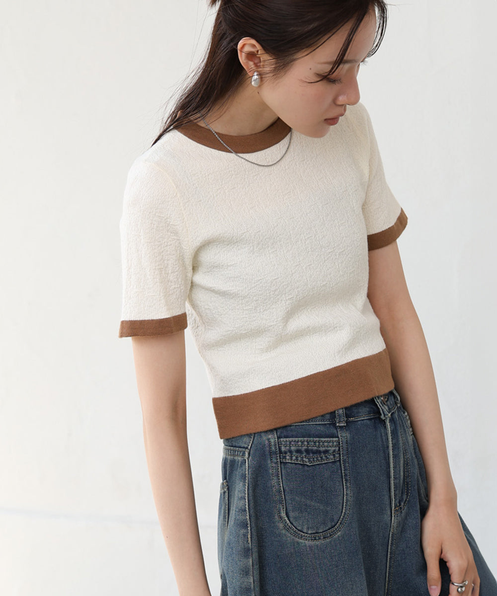 リンガーニットTシャツ