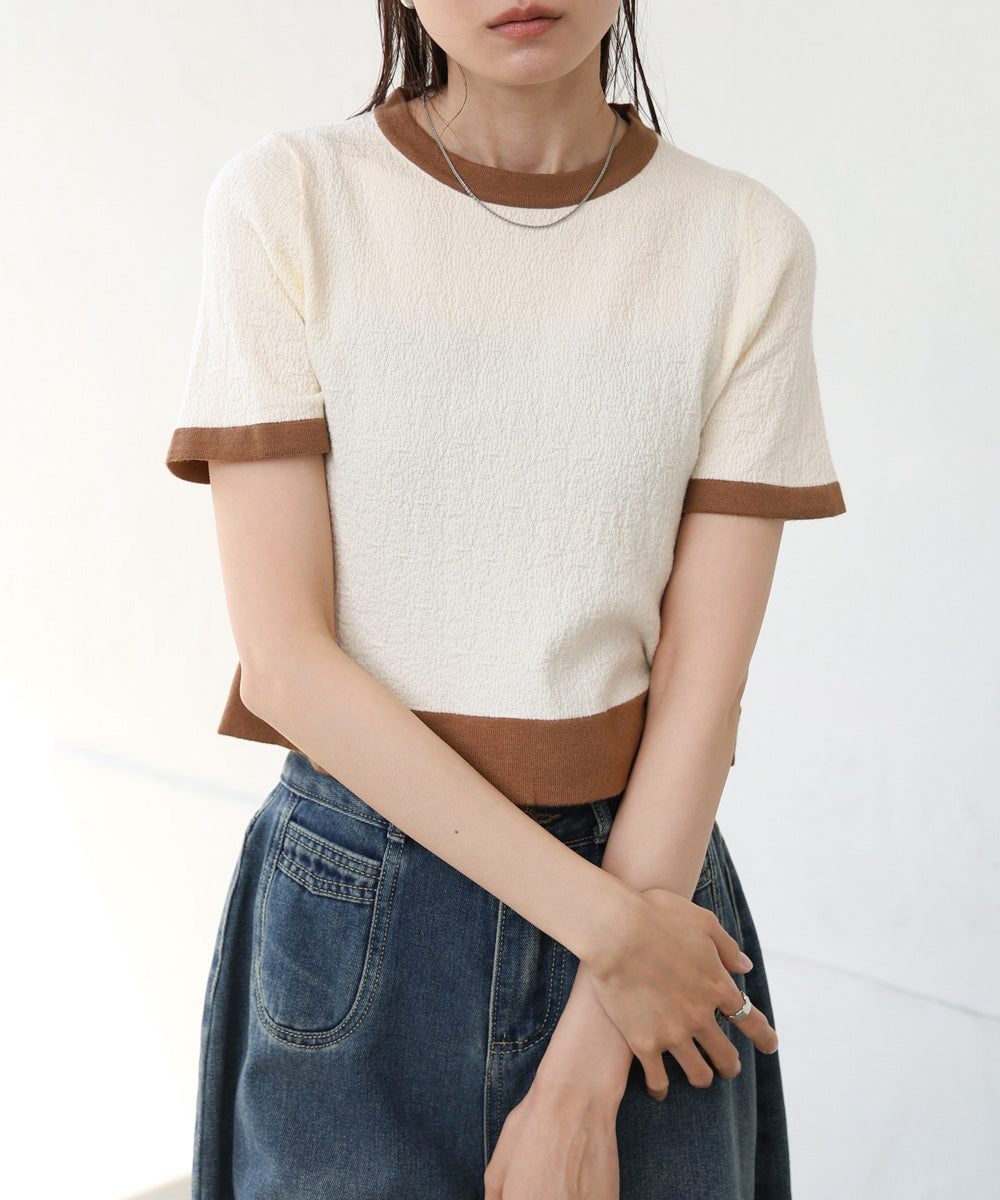 リンガーニットTシャツ