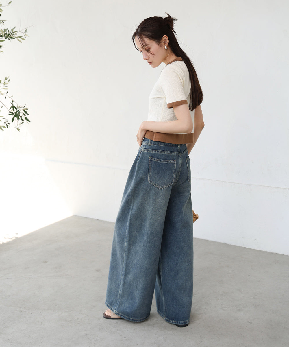 リンガーニットTシャツ